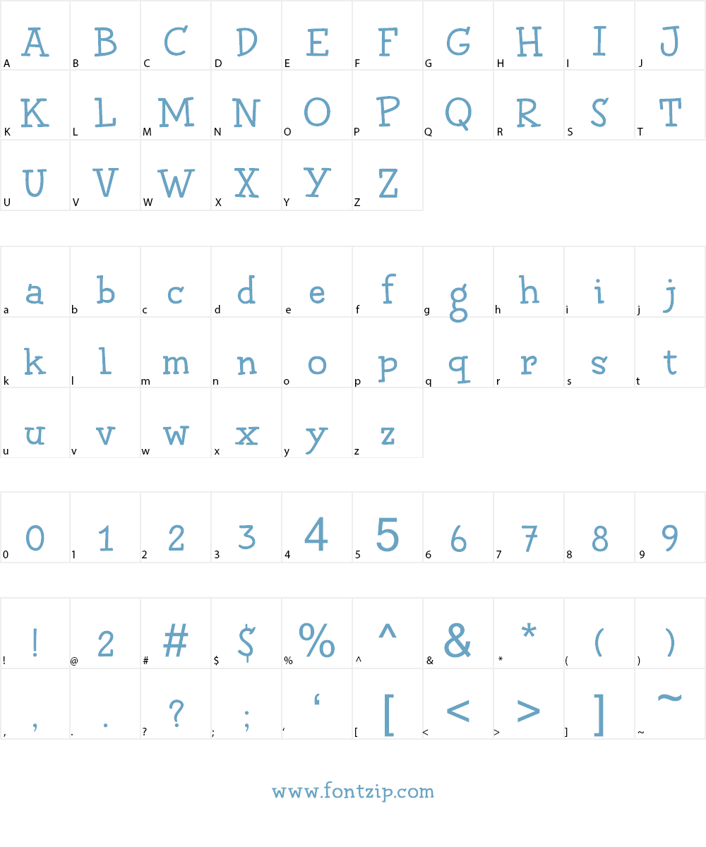 Chilly Cherry DEMO Font Character